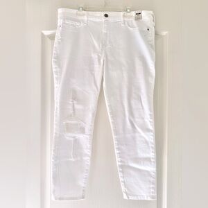 Abercrombie & Fitch Harper Ripped Low Rise Ankle Jeans 12 Short / 31 S NWT